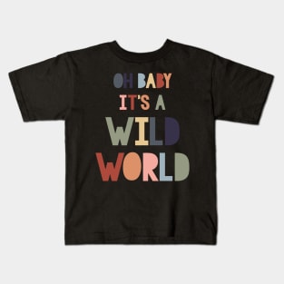 Wild world earth tones Kids T-Shirt